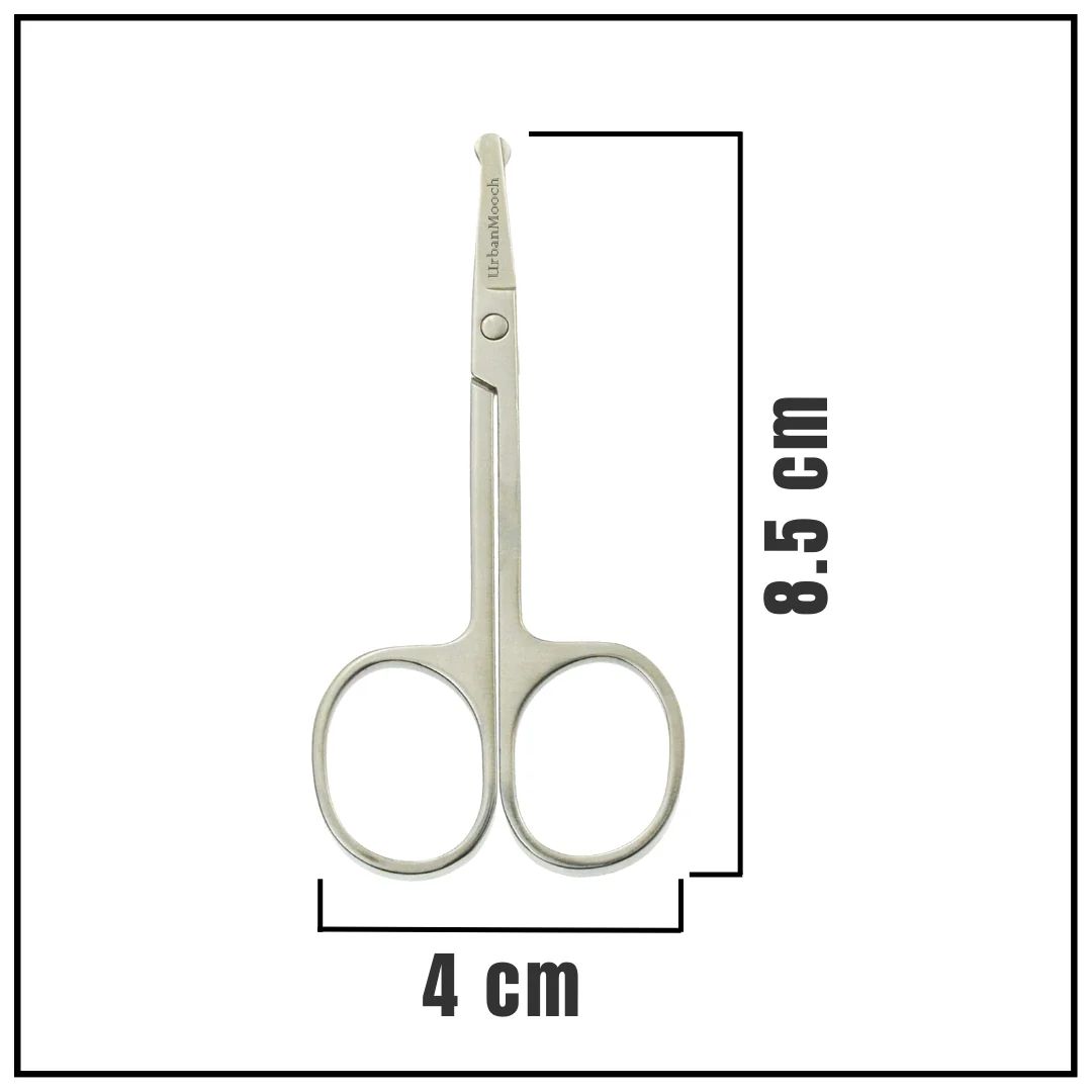 UrbanMooch Nasal Safety Personal Grooming Scissor for Nose Hair, Beard, Moustache and Eyebrow - Image 7