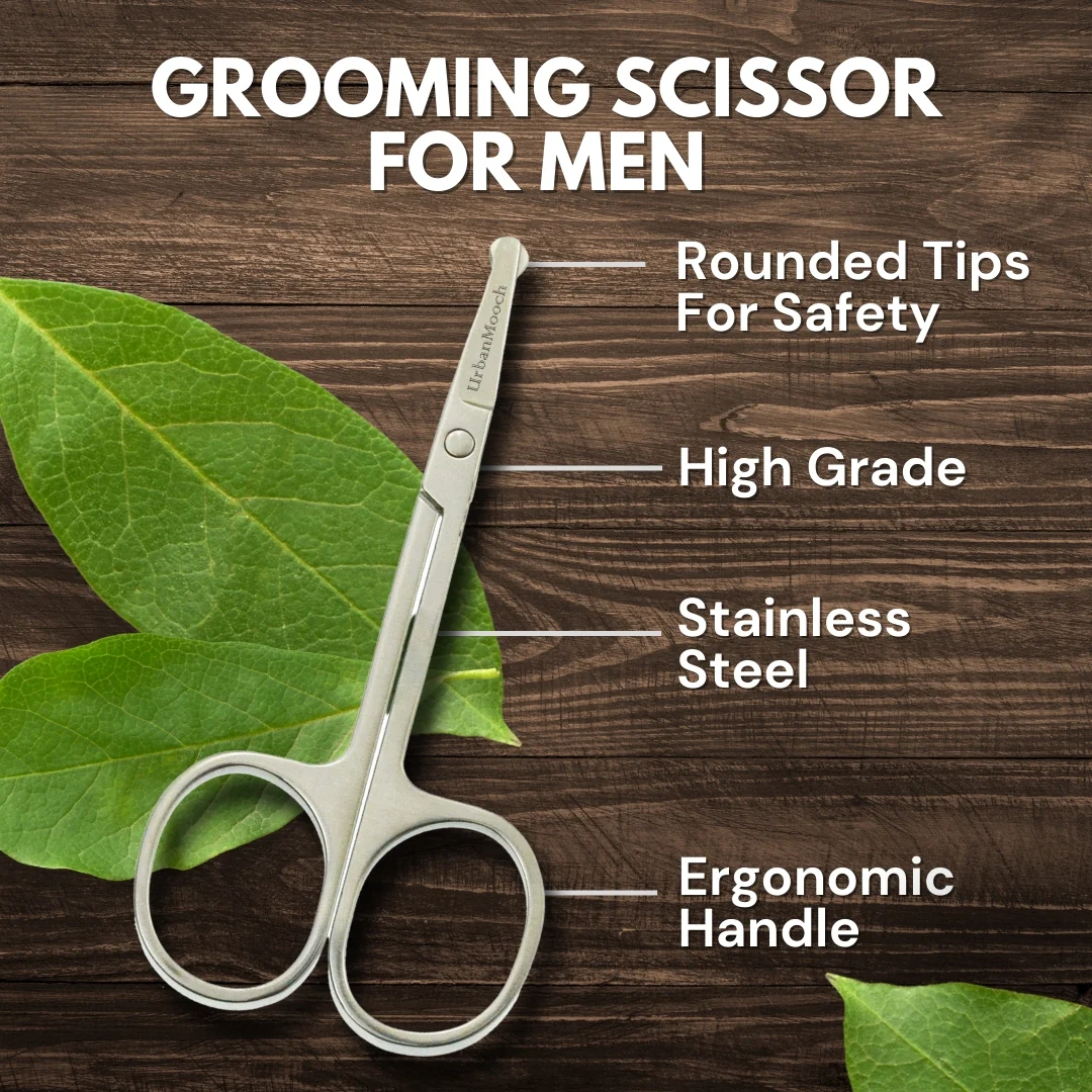 UrbanMooch Nasal Safety Personal Grooming Scissor for Nose Hair, Beard, Moustache and Eyebrow - Image 8