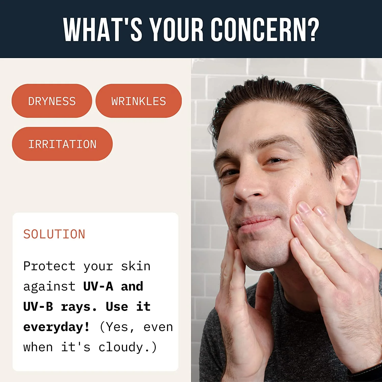 Pack of 2 Daily Sunscreen For Men SPF 50 PA +++ | Sunscreen with Hyaluronic Acid & Niacinamide | No White Cast | Acne Safe | Non Greasy - Image 3