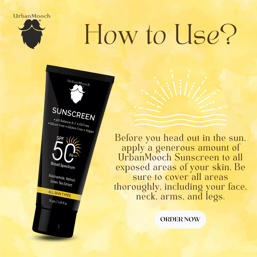 Pack of 2 Daily Sunscreen For Men SPF 50 PA +++ | Sunscreen with Hyaluronic Acid & Niacinamide | No White Cast | Acne Safe | Non Greasy - Image 5