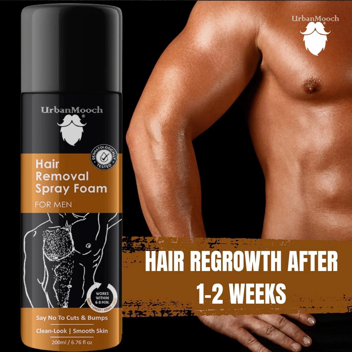 Pack of 2 Painless Hair Removal Spray Foam for Clean & Smooth Skin, 400ml(Each 200ml) - Image 4