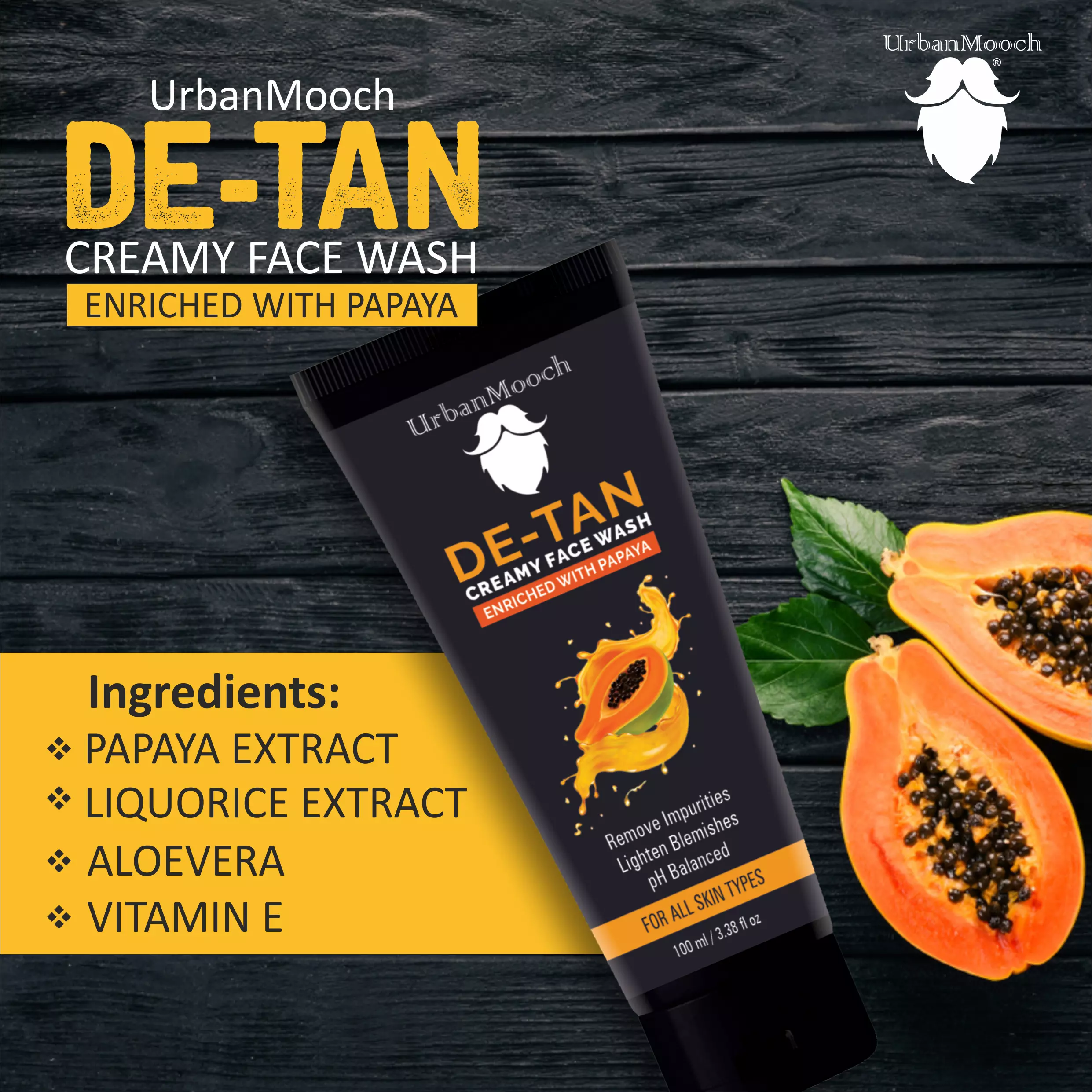 UrbanMooch De Tan Face Wash for Men - Image 5