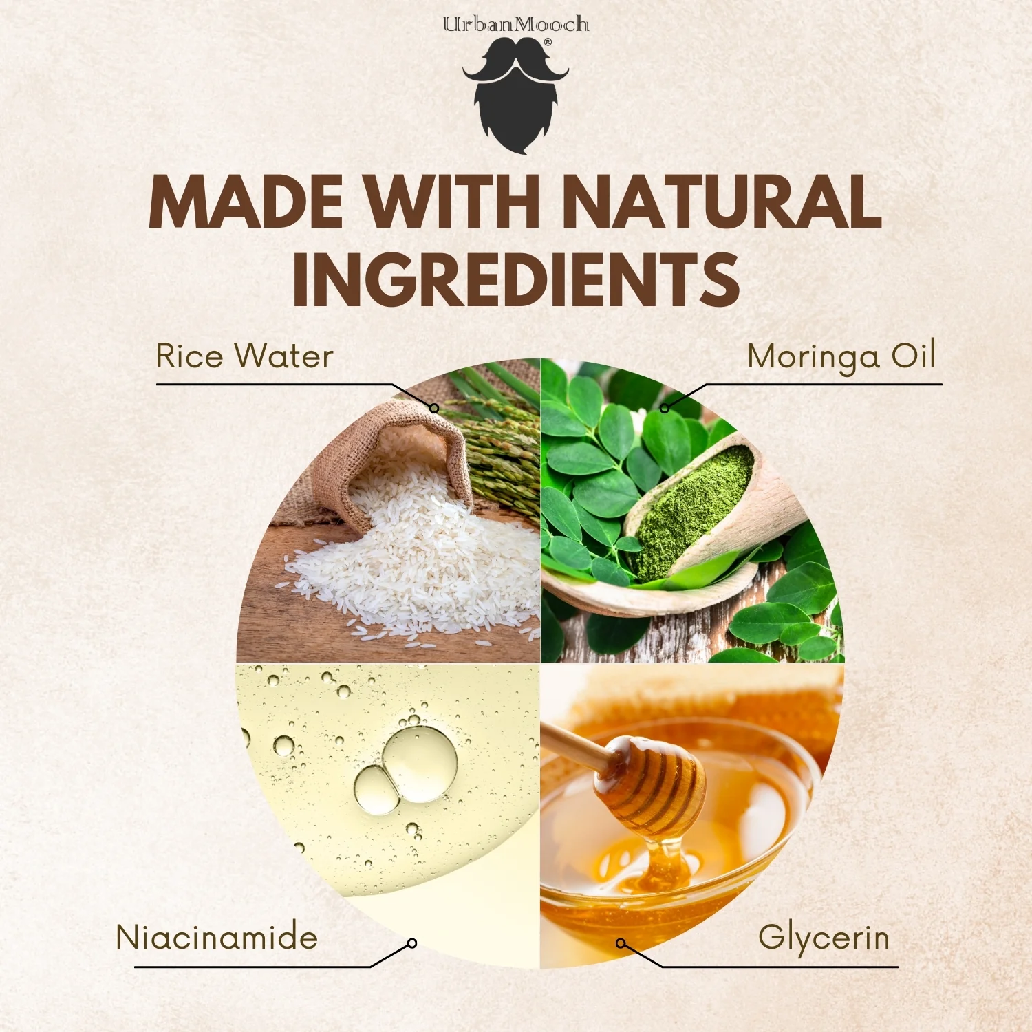 UrbanMooch Rice Water Face Wash for Men - Image 3