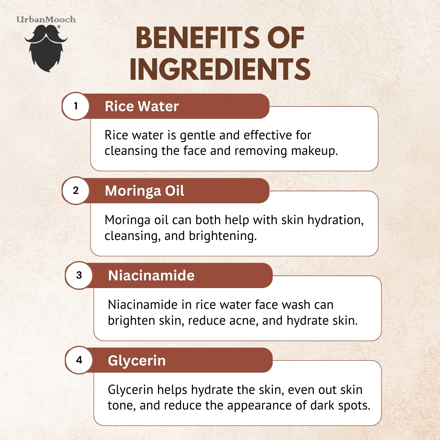 UrbanMooch Rice Water Face Wash for Men - Image 5