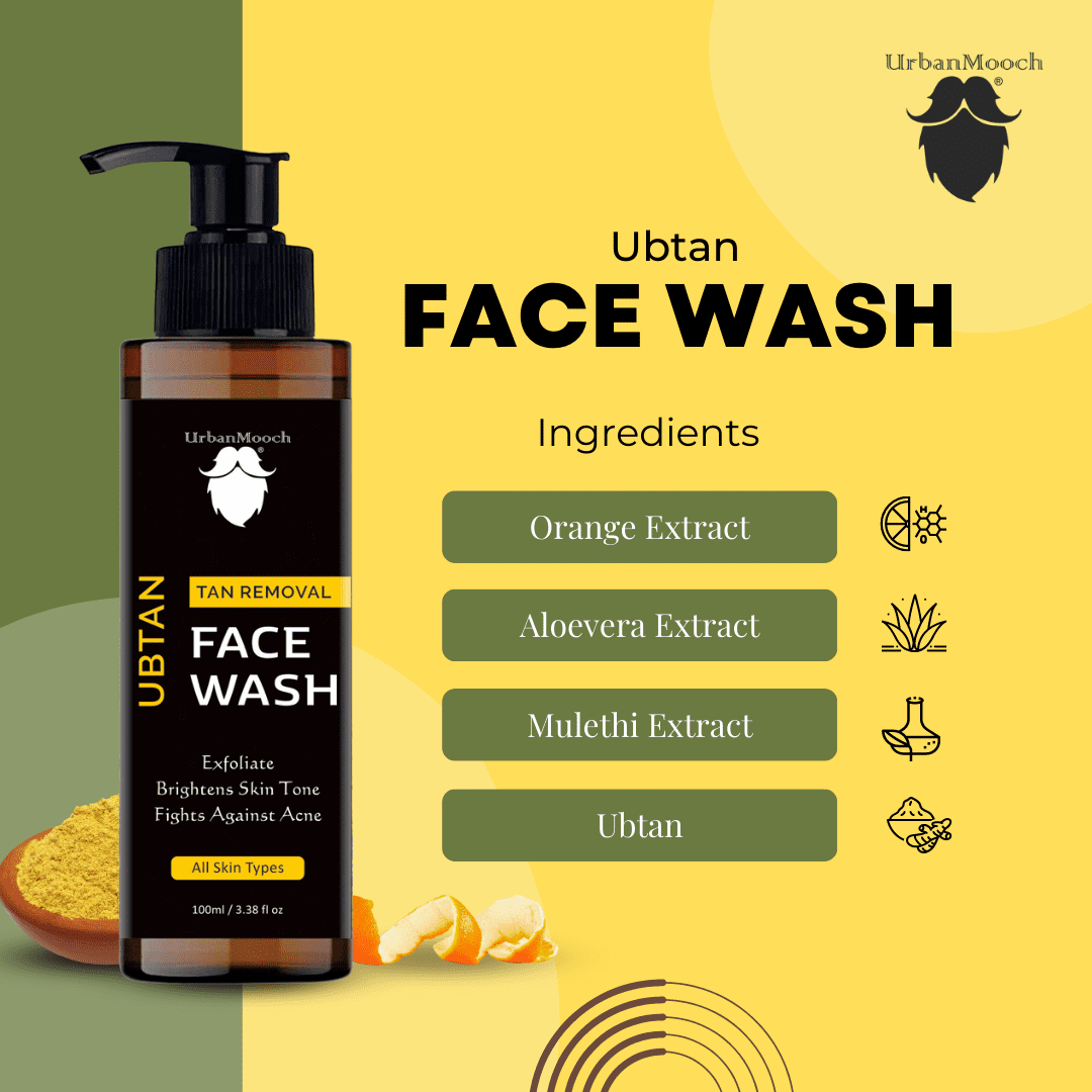 UrbanMooch Ubtan Tan Removal Face Wash for Men - Image 4