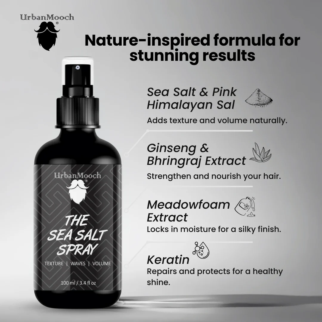 UrbanMooch Hair Volumizing Sea Salt Spray for Hair | Hair Texture Spray & Matte Hold - Image 6