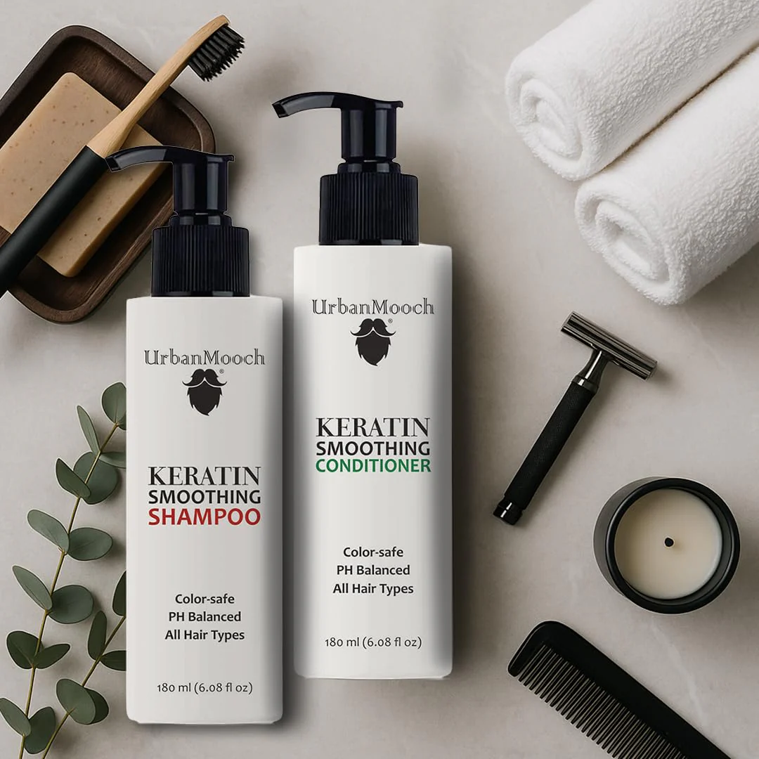 UrbanMooch Keratin Smoothing Conditioner for Men – Frizz Control & Deep Nourishment - Image 9